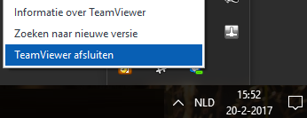 TeamViewer afsluiten
